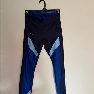 Under Armour Navy and Light Blue Leggings